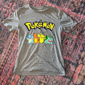 Old Navy Pokemon Gray Short Sleeve T-Shirt Size L 10 or 12